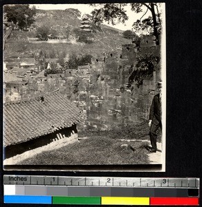 Tzechow wall, Sichuan, China, ca.1900-1920