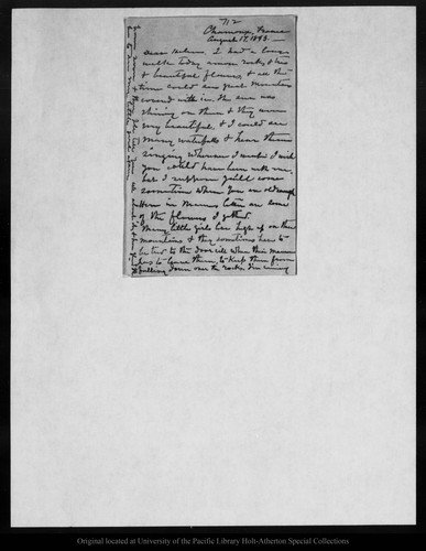 Letter from John Muir to Helen [Muir], 1893 Aug 17