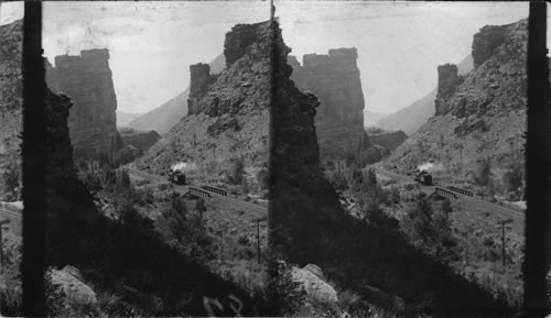 Castle Gate on the Rio Grande Railway, Utah