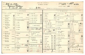 WPA household census for 350 EAST 116TH STREET, Los Angeles County