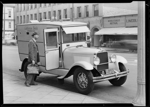 California Bank armored car, Southern California, 1930