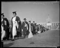 University of Southern California graduation, Los Angeles Memorial Coliseum, Los Angeles, 1935