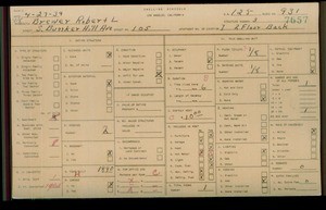 WPA household census for 105 S BUNKER HILL, Los Angeles