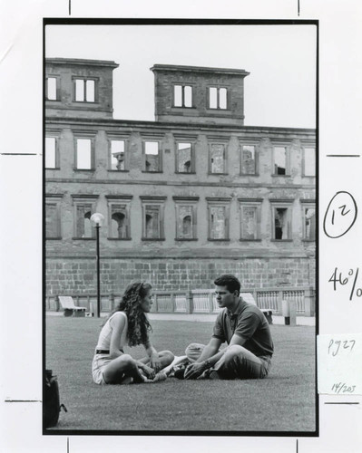 Two students in the International Program, circa 1990