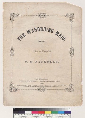 The wandering maid [P. R. Nichols]