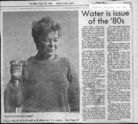 Water is issue of the '80s