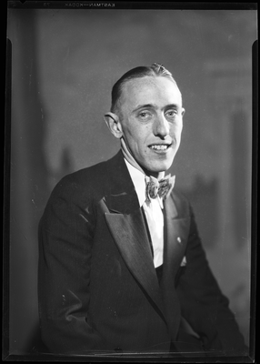 Portrait of a man in bow tie and suit