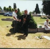 Tule Lake Linkville Cemetery Project 1989: Three Religious Figures