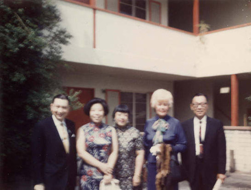 Group photo of Lily Chan, Lee Hudson, Margaret Sun and Dr. Lu
