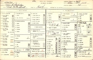 WPA household census for 1604 W 70TH ST, Los Angeles County