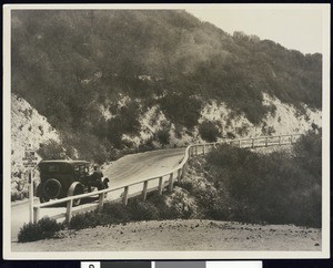 Automobile on the Ridge Route, ca.1925