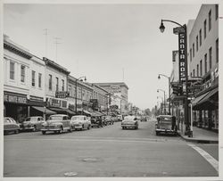 View of Fourth Street at B Street looking east