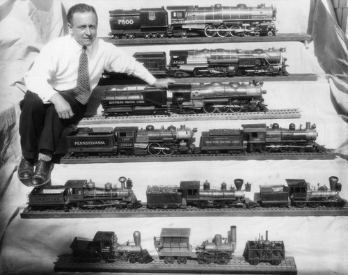 Model locomotives at Pacific Southwest Exposition