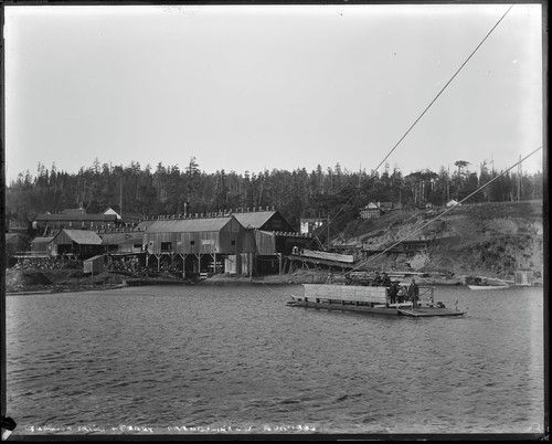 Gualala Lumber Mill and ferry, Mendocino County, California. [negative]