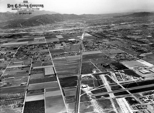 Aerial view of San Fernando Valley