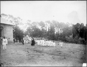 Procession at a baptism, Machame, Tanzania, ca.1911-1913