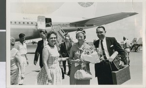 Marie Hall Greets the Childress Family in Vietnam, Saigon, Vietnam, ca.1964-1968