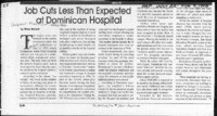 Jobs Cuts Less Than Expected at Dominican Hospital