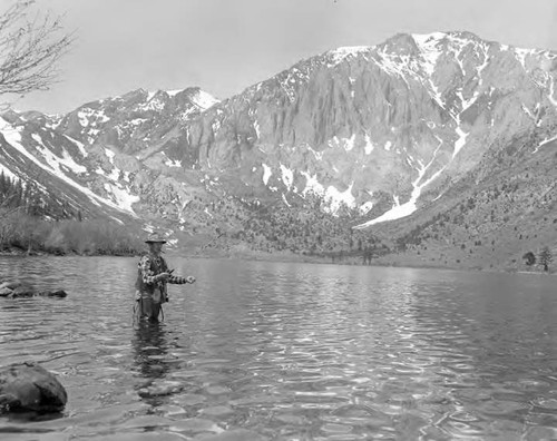 Fishing in lakes in Owens Valley