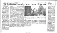 The Leonard family and how it grew