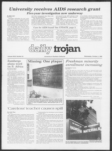 Daily Trojan, Vol. 100, No. 22, October 02, 1985