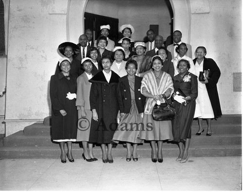 Hamilton Methodist Church members, Los Angeles, 1958