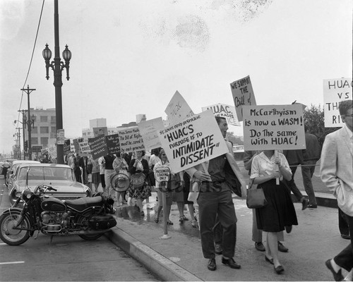 Anti HUAC protest, Los Angeles, 1962