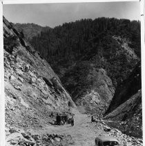Early Construction of Highway 70 Along Feather River
