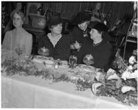 Secretary of Labor Frances Perkins, Mae Stoneman and Mary La Dame at banquet of the California Federation of Democratic Women's Study Clubs, Los Angeles, 1940