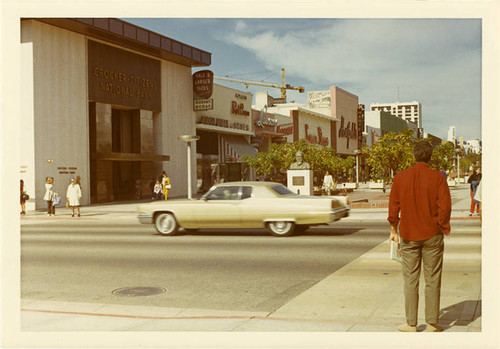 West side of Third Street Mall (1300 block) looking north from Santa Monica Blvd. on February 14, 1970