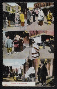 Los Angeles Chinatown, postcard, 1908