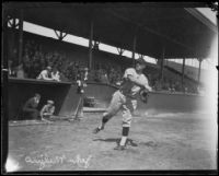 Major league pitcher John Miljus, Southern California, ca. 1920s
