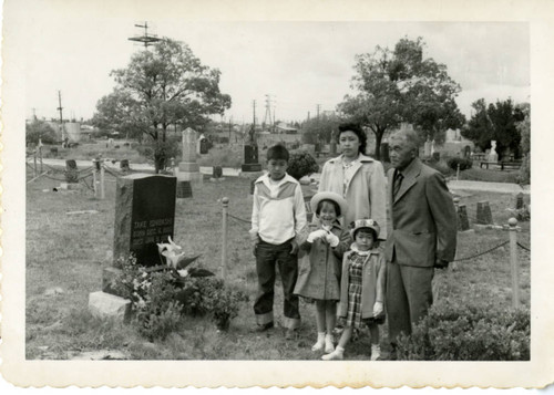 Family in the Cemetery
