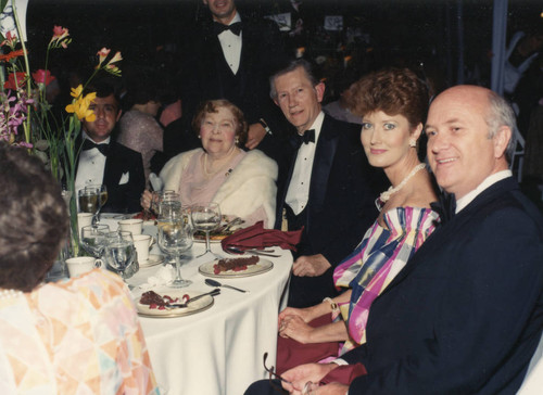 Group dining at Associates' Dinner, 1983