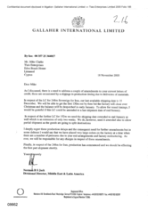 [Letter from Norman BS Jack to Mike Clarke regarding amendments to in the letter]