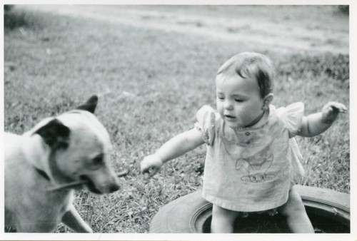 Rachel Jolliff with dog