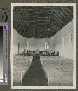 Interior of Ngumbe District Church, Malawi, ca.1926