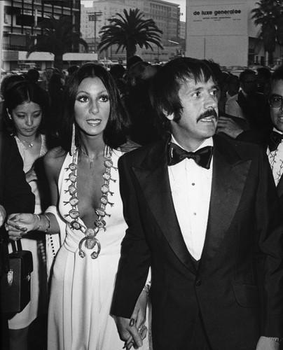 Cher and Sonny Bono at the Emmys, Los Angeles, 1972