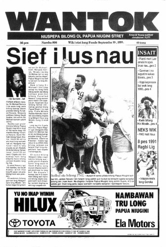 Wantok Niuspepa--Issue No. 0898 (September 19, 1991)