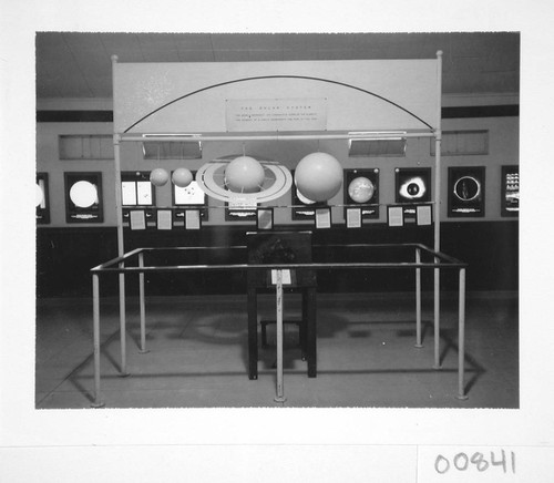Solar system exhibit at Mount Wilson Observatory