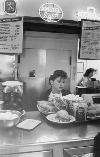 At the counter, Philippe's Restaurant