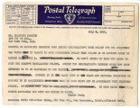 Postal telegraph from Ernest Besig, Director, American Civil Liberties Union of Northern California, to Clifford Forster, July 9, 1942