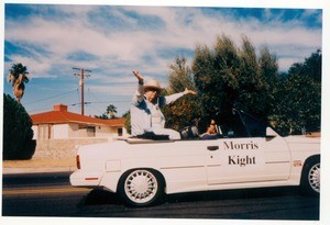 Morris Kight honored at a pride parade