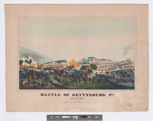Battle of Gettysburg, Pa. July 3rd 1863. (The third day.)
