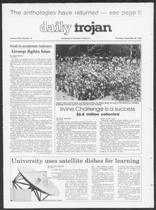 Daily Trojan, Vol. 100, No. 18, September 26, 1985