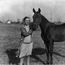 Woman with Black Horse