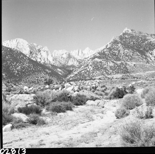 Owens Valley, Mount Whitney, viewed from Whitney Portal Road