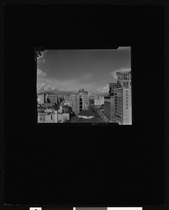 Panoramic view of Los Angeles from the Chamber of Commerce building, March 1930