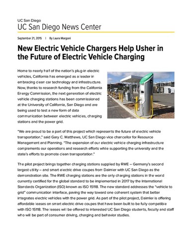 New Electric Vehicle Chargers Help Usher in the Future of Electric Vehicle Charging