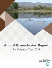 Annual Groundwater Report For Calendar Year 2016
